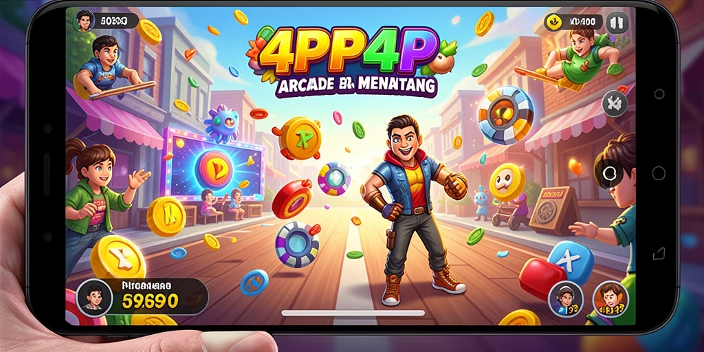 Screenshot gameplay 4P4P yang menunjukkan aksi seru dan tantangan tinggi.