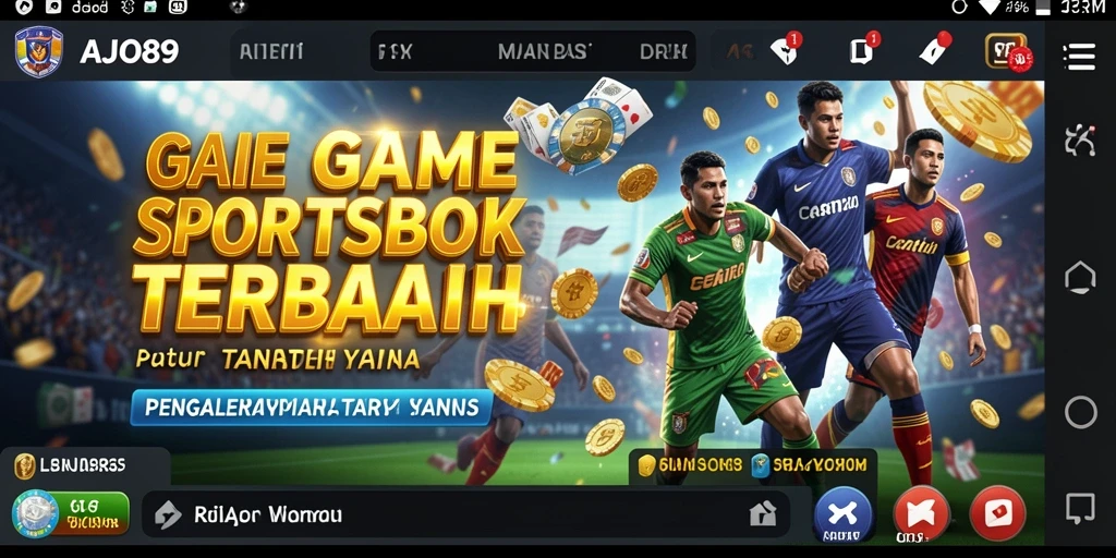 Screenshot gameplay AJO89 menunjukkan taruhan olahraga yang menarik.