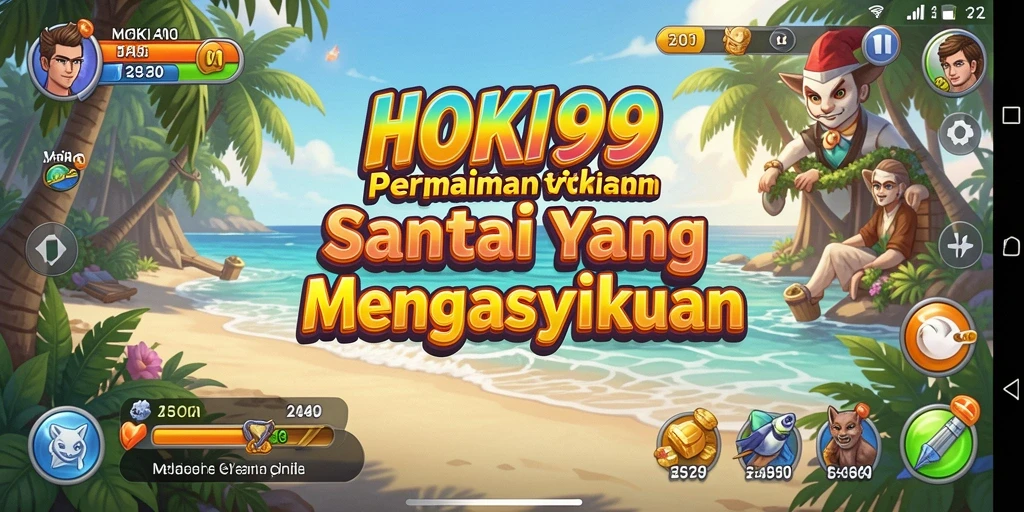 Tangkapan layar utama HOKI99 menampilkan gameplay menyenangkan dan santai.