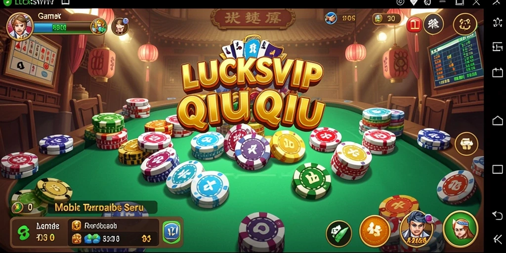 Screenshot gameplay QiuQiu yang menampilkan keseruan permainan.