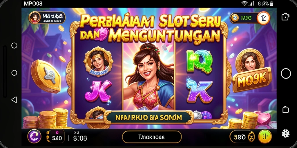 Menampilkan gameplay Slot seru MPO08 dengan berbagai tema menarik.