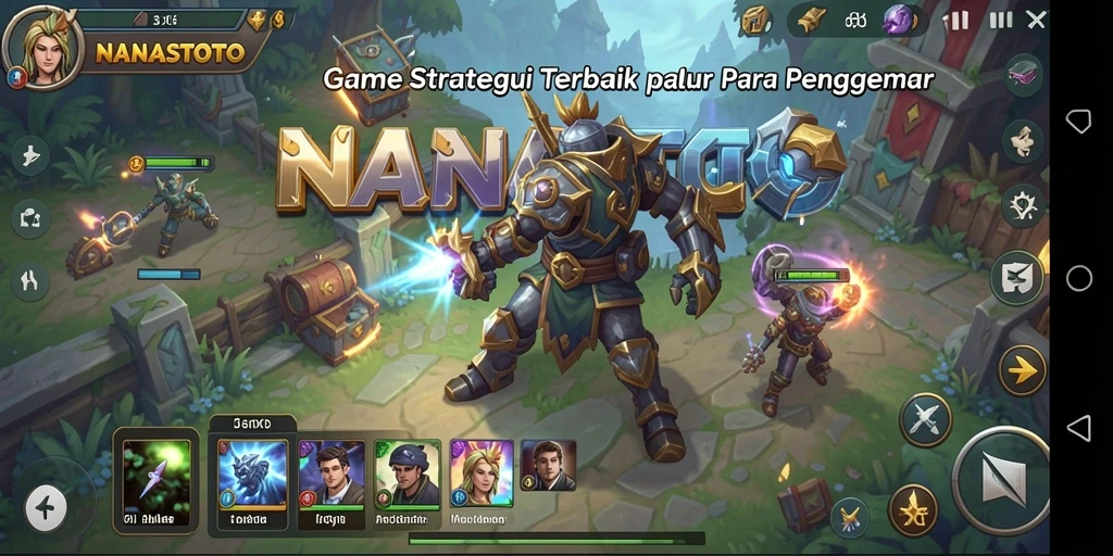 Tampilan menarik dari gameplay NANASTOTO yang menguji strategi Anda.