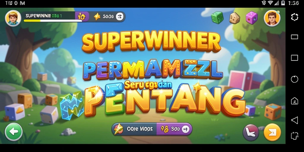 Tampilan gameplay SUPERWINNER yang memukau dan menantang.