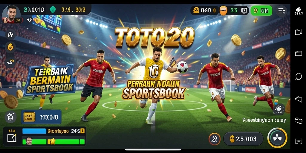 Tampilan gameplay menarik dari aplikasi taruhan Sportsbook TOTO20.
