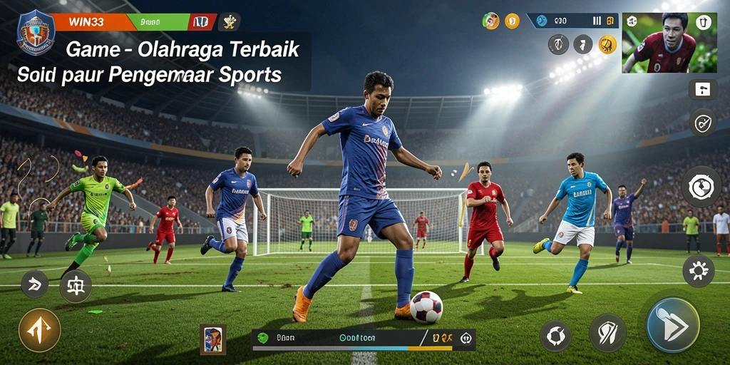 Gameplay WIN33 menampilkan aksi olahraga seru dan grafis memukau.